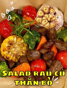 Salad Thăn Bò Nướng Rau Củ Đậm Đà Hương Vị