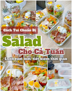 Salad Tươi Mát: Thịt Xông Khói và Trứng Gà