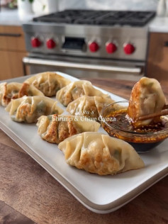 Savory Shrimp and Chive Gyoza Delight