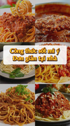 Spaghetti Bò Bằm Sốt Cà Chua Đậm Đà Hương Vị