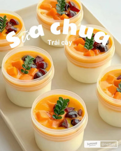 Sữa Chua Trái Cây Tươi Thơm Ngon Mát Lạnh