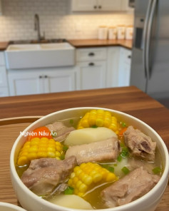 SƯỜN HẦM RAU CỦ NGỌT THANH, BỔ DƯỠNG, ẤM BỤNG NGÀY MÁT TRỜI