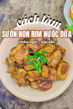 Sườn Non Rim Nước Dứa Thơm Ngon