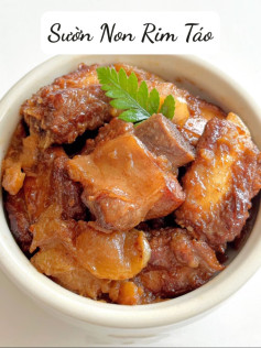 Sườn Non Rim Táo Thơm Ngon, Đậm Đà Vị Cơm Nhà