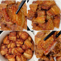 Thịt ba chỉ áp chảo ngon, giòn rụm