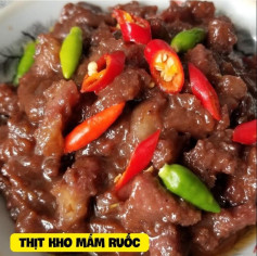 Thịt Ba Chỉ Kho Mắm Ruốc Đậm Đà