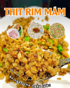 Thịt Băm Rim Mắm Đậm Đà Hương Vị