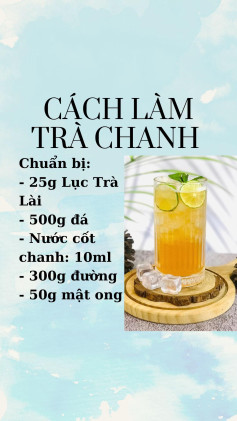 Trà Chanh Mật Ong Tươi Mát Giải Nhiệt Ngày Hè