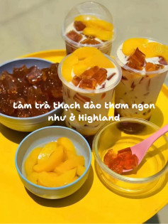 Trà Thạch Đào Mát Lạnh, Thơm Ngon Như Highland
