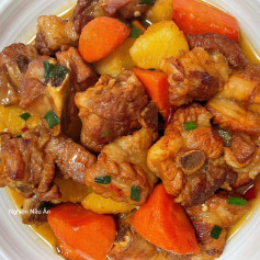 TRỔ TÀI VỚI CHỒNG VỚI CÔNG THỨC SƯỜN XÀO KHOAI TAY, CÀ RỐT MỀM THÊM ĐẬM VỊ DỄ LÀM