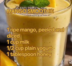 Tropical Mango Bliss Smoothie Delight