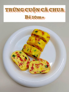 Trứng Cuộn Cà Chua Đậm Đà, Bổ Dưỡng Cho Bé Yêu