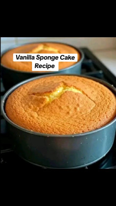 Vanilla Sponge Cake Recipe