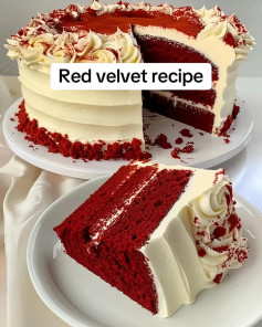Velvety Red Delight with Creamy Cheese Frosting