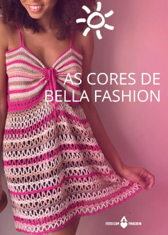 Vestido de Crochê Colorido para o Verão