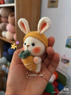 Adorable Crochet Bunny with Carrot Amigurumi Pattern