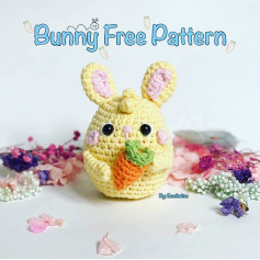 Adorable Crochet Bunny with Carrot: Free Pattern Guide