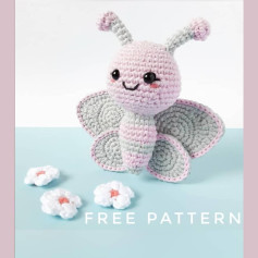 Adorable Crochet Butterfly Amigurumi Free Pattern for Beginners