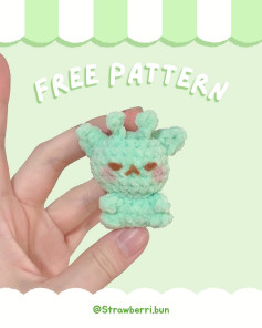 Adorable Mint Green Crochet Creature Free Pattern