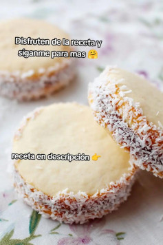 Alfajores de Maicena ¡Suaves, deliciosos y se derriten en la boca! Ingredientes