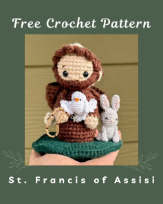 Amigurumi Saint Francis with Animals Crochet Pattern