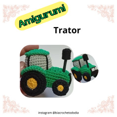 Amigurumi: Trator de Crochê Colorido e Único
