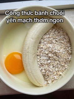 Bánh chuối yến mạch thơm ngon, dinh dưỡng cho sức khỏe