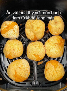 Bánh khoai lang nướng giòn rụm, thơm lừng vị ngọt tự nhiên