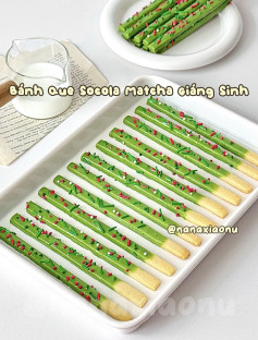 Bánh Que Matcha Giáng Sinh Ngọt Ngào Cho Mùa Lễ Hội