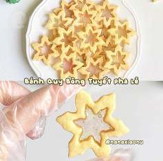 Bánh Quy Bông Tuyết Pha Lê Lung Linh Giáng Sinh