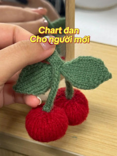 Beginners Crochet Pattern for Cute Cherry Decoration