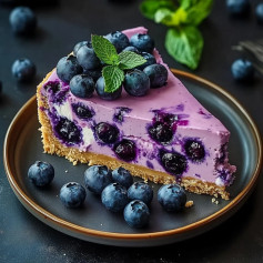 Blueberry Bliss Marble Cheesecake Delight