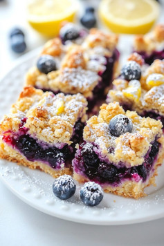 Blueberry Lemon Crumble Bars