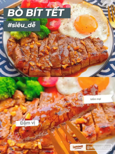 Bò Bít Tết Mềm Mại Đậm Vị Kèm Trứng Chiên