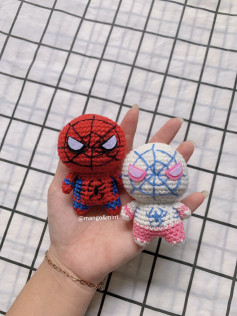 Búp bê móc len người nhện đáng yêu cho fan hâm mộ