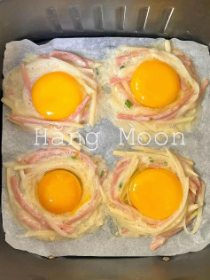 CÁCH LÀM BÁNH KHOAI TÂY TRỨNG BẰNG NỒI CHIÊN KHÔNG DẦU