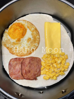 CÁCH LÀM BÁNH NƯỚNG KẸP TRỨNG, THỊT HỘP BẰNG NỒI CHIÊN KHÔNG DẦU 🥠