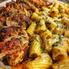 Cajun Chicken Rigatoni with Velveeta Creamy Cheese Delight