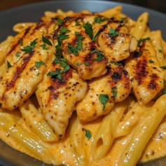 Cajun Creamy Chicken Delight with Penne Pasta