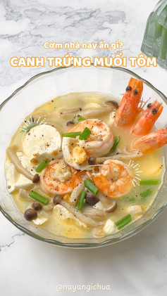 Canh Trứng Muối Tôm Thơm Ngon Khó Cưỡng
