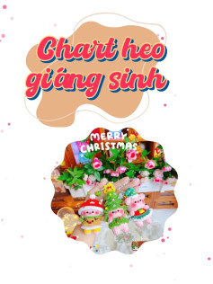 Chart heo cosplay giáng sinh cho bạn nào cần ạ