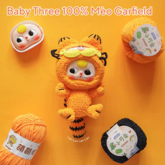 Chart móc len búp bê mèo Garfield dễ thương