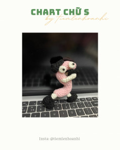 Chart móc len chữ S dễ thương cho người yêu thích sáng tạo