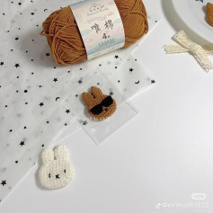 Chart móc len hình thỏ đáng yêu với kính râm cực ngầu