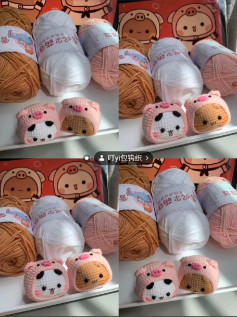 Chart móc len hình thú bubu và dudu dễ thương