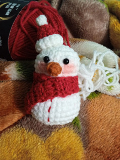 Chart móc len người tuyết đáng yêu cho mùa đông