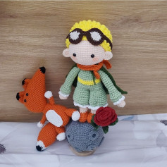 Chart móc len nhân vật và cáo, sáng tạo và độc đáo