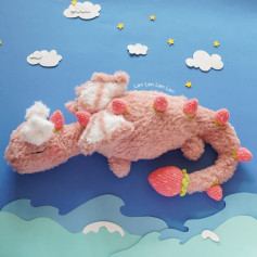 Chart móc len rồng con dễ thương với len lông thỏ và kỹ thuật chi tiết