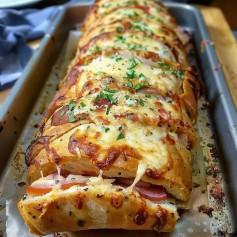 Cheesy Italian Meat Lovers Stromboli Delight