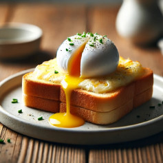 Cheesy Lava Egg Toast Delight